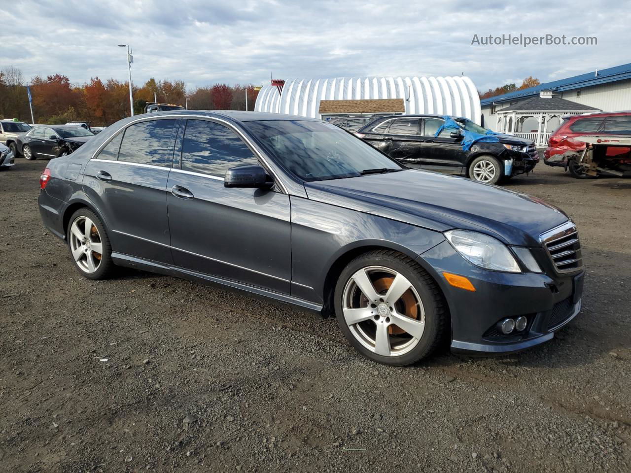 2010 Mercedes-benz E 350 4matic Gray vin: WDDHF8HB0AA061453