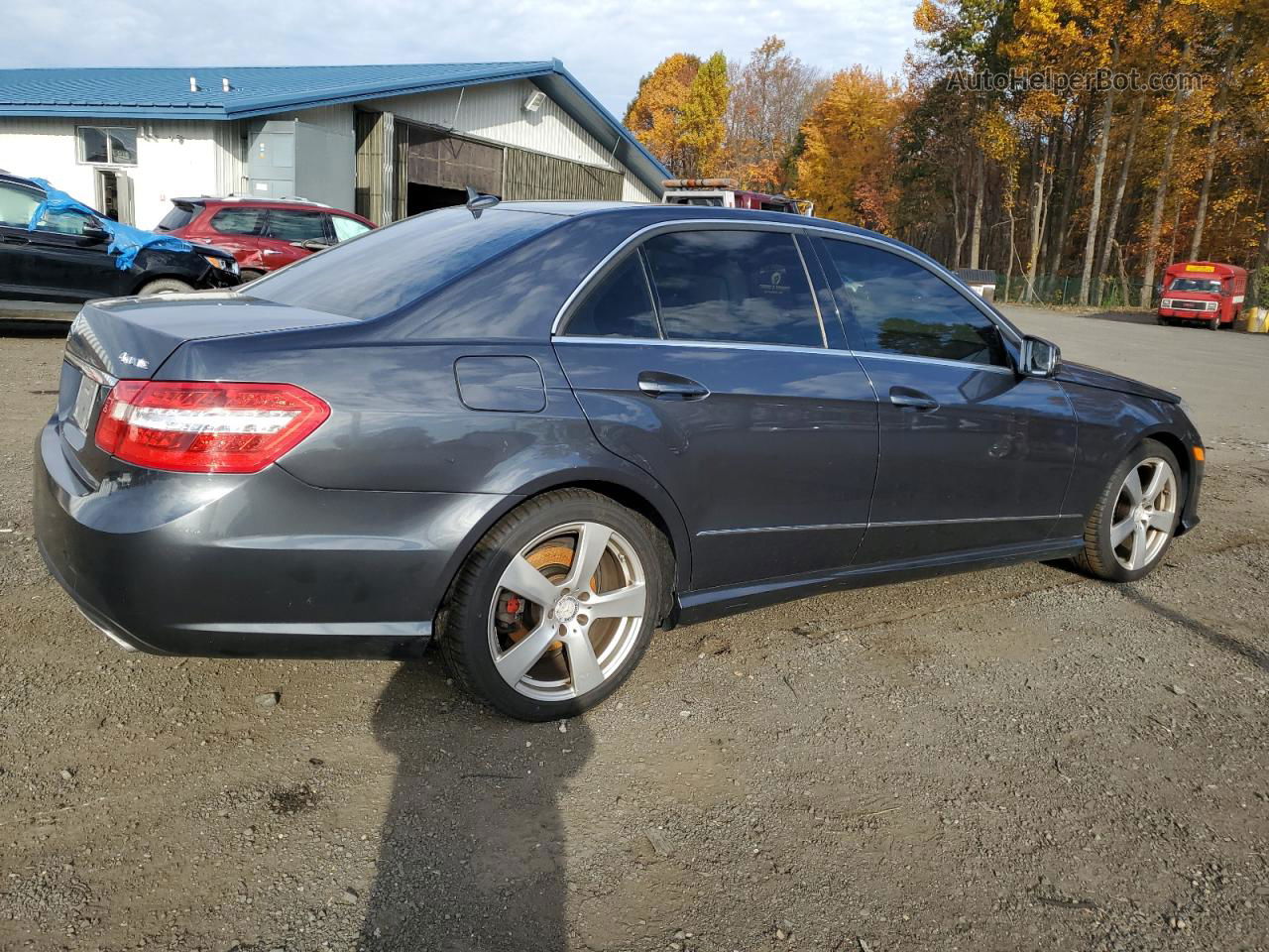 2010 Mercedes-benz E 350 4matic Gray vin: WDDHF8HB0AA061453