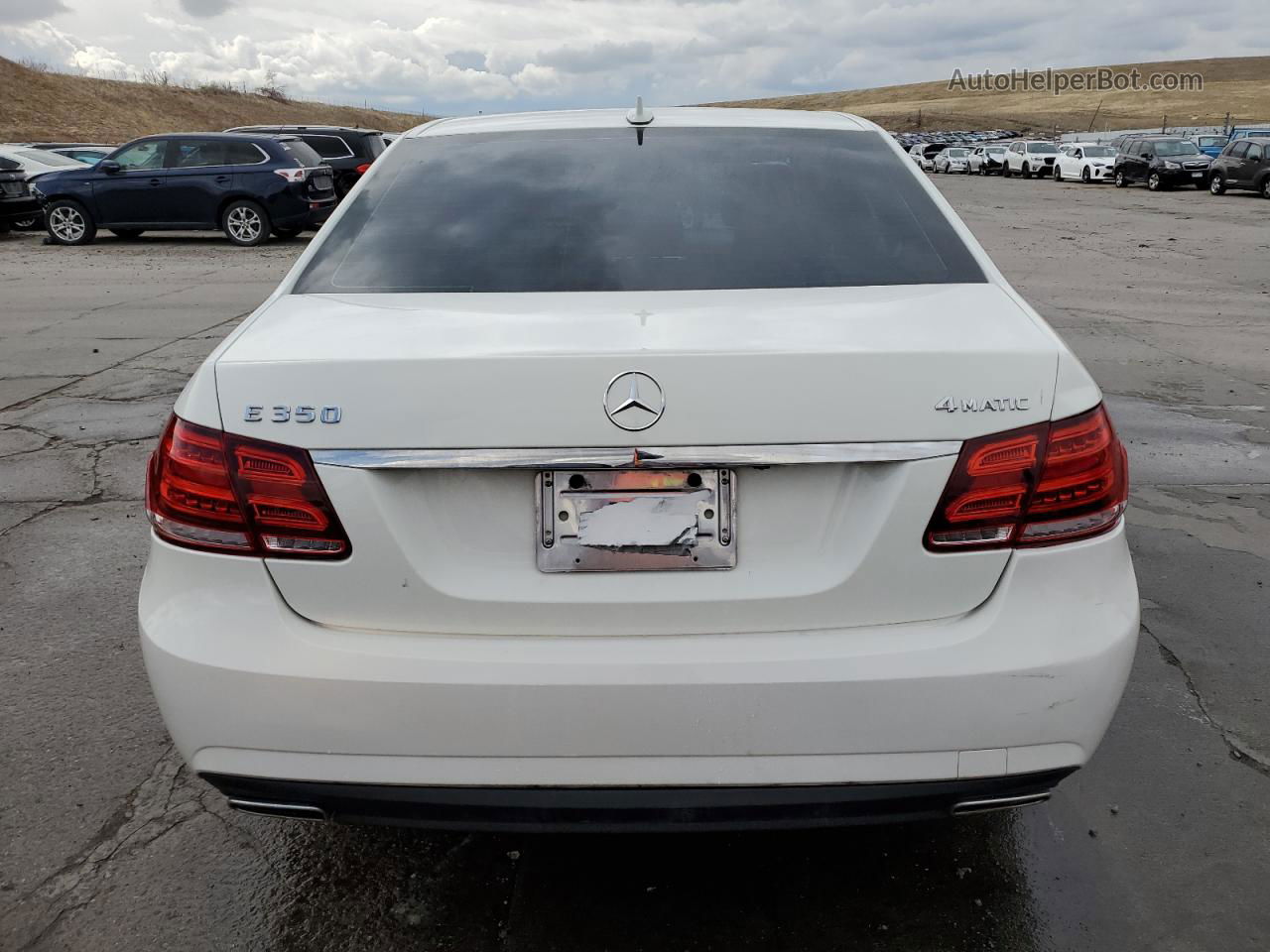 2010 Mercedes-benz E 350 4matic White vin: WDDHF8HB0AA100316