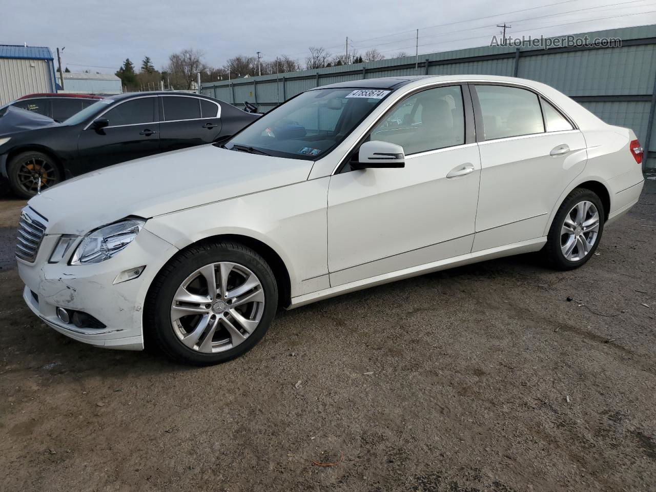 2010 Mercedes-benz E 350 4matic Белый vin: WDDHF8HB0AA124468