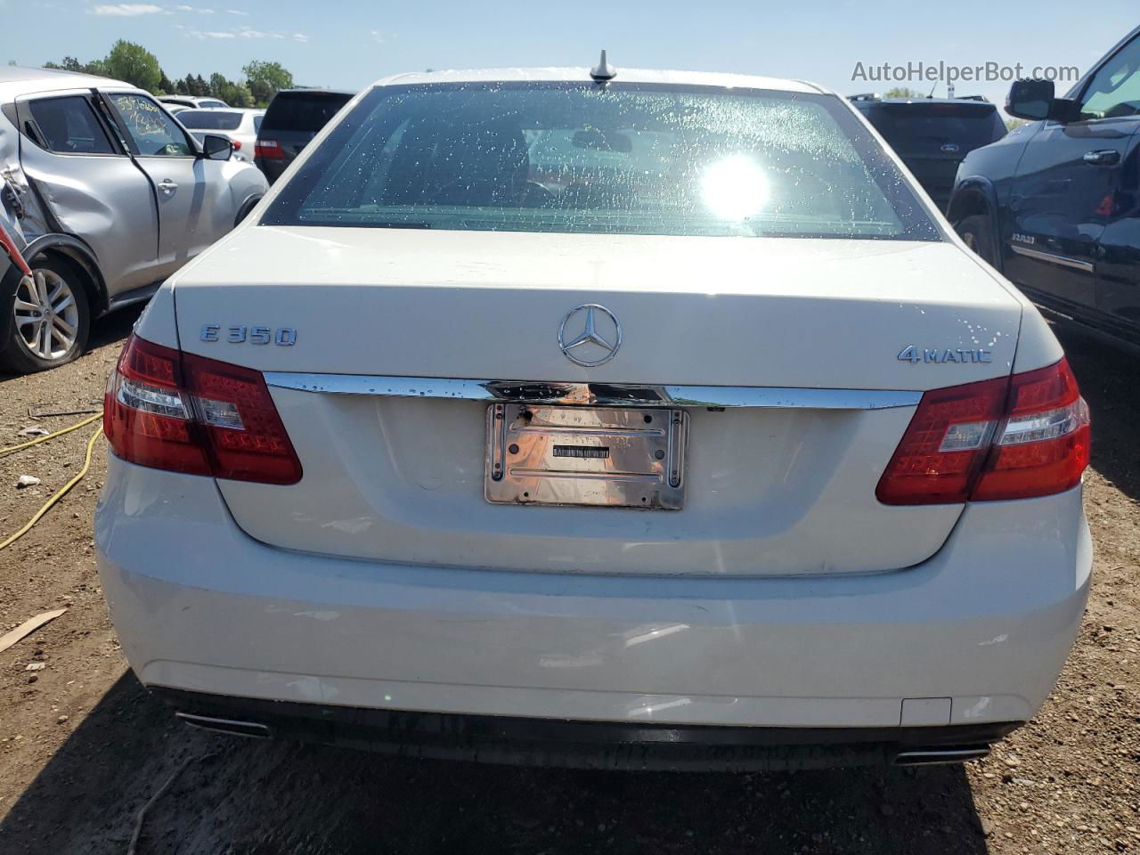 2010 Mercedes-benz E 350 4matic White vin: WDDHF8HB0AA141660