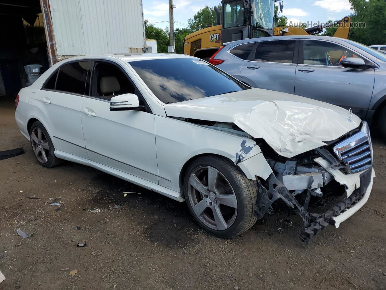 2010 Mercedes-benz E 350 4matic White vin: WDDHF8HB0AA216342