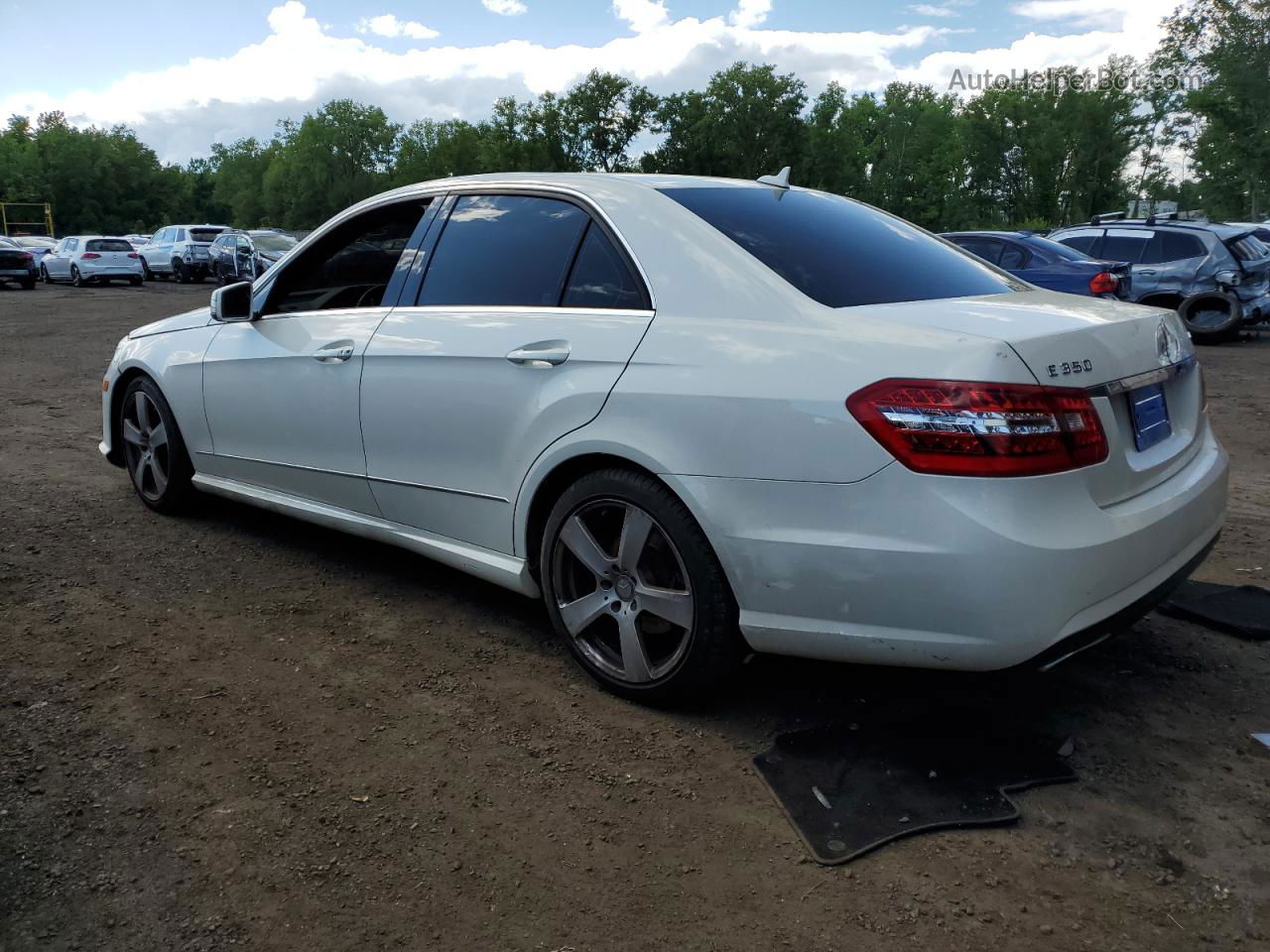 2010 Mercedes-benz E 350 4matic White vin: WDDHF8HB0AA216342