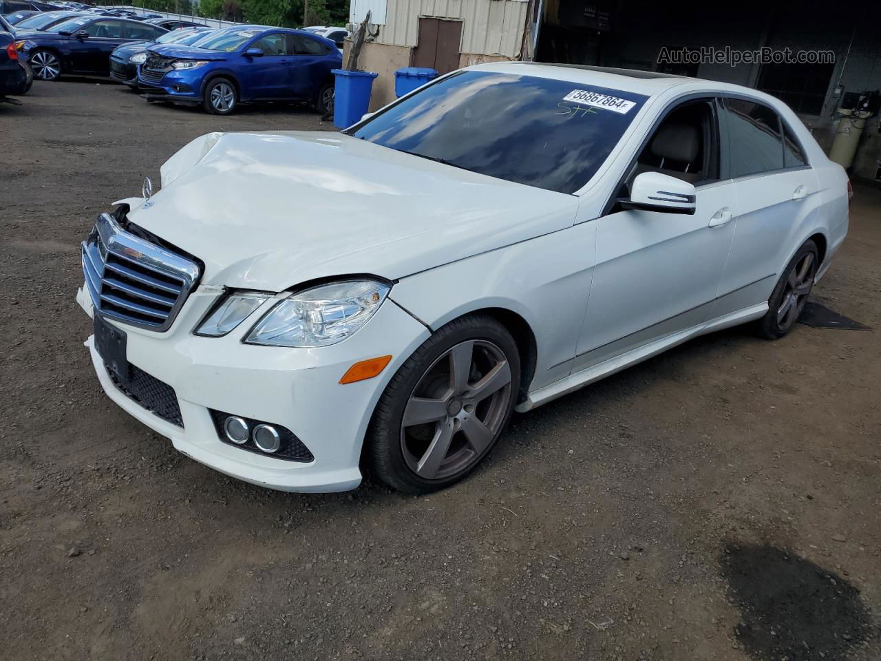 2010 Mercedes-benz E 350 4matic White vin: WDDHF8HB0AA216342