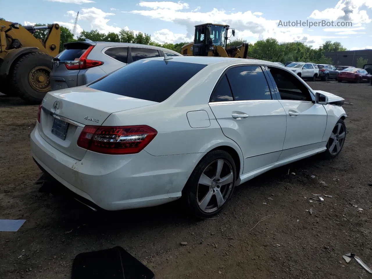 2010 Mercedes-benz E 350 4matic White vin: WDDHF8HB0AA216342