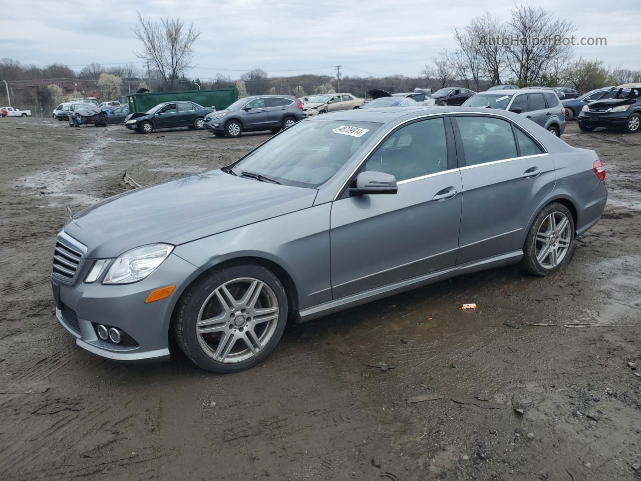 2010 Mercedes-benz E 350 4matic Gray vin: WDDHF8HB1AA118789