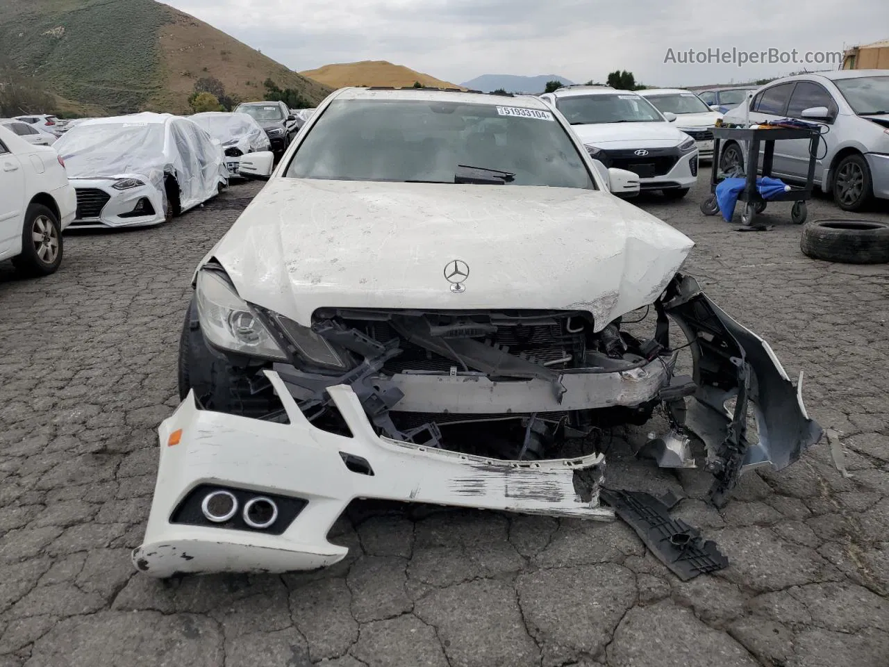 2010 Mercedes-benz E 350 4matic White vin: WDDHF8HB1AA141375