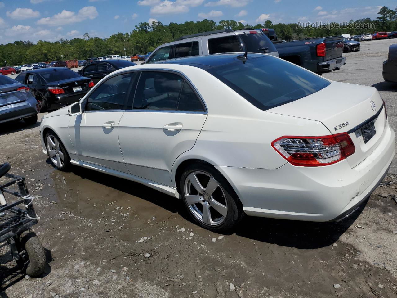 2010 Mercedes-benz E 350 4matic White vin: WDDHF8HB1AA252248