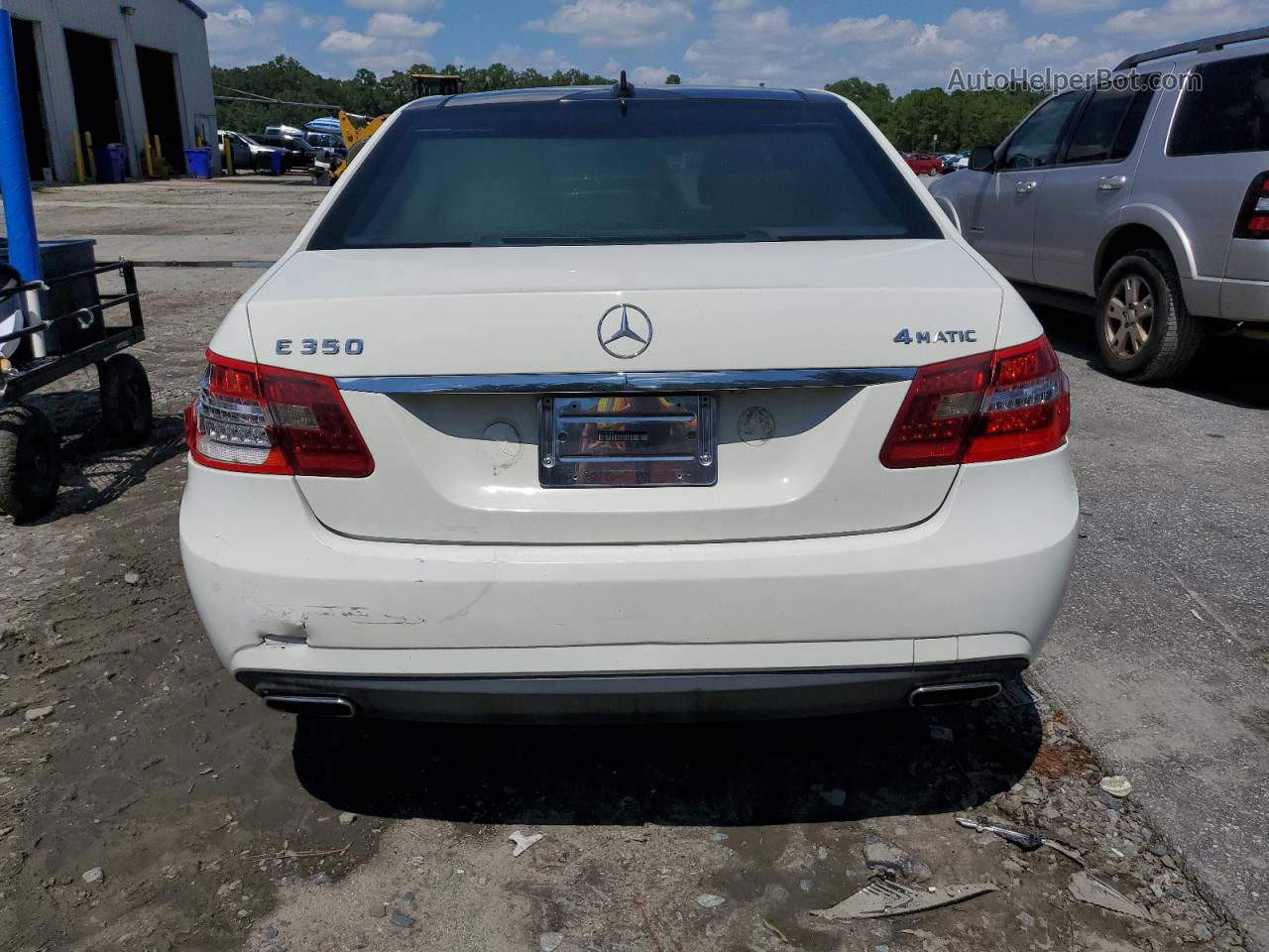 2010 Mercedes-benz E 350 4matic White vin: WDDHF8HB1AA252248