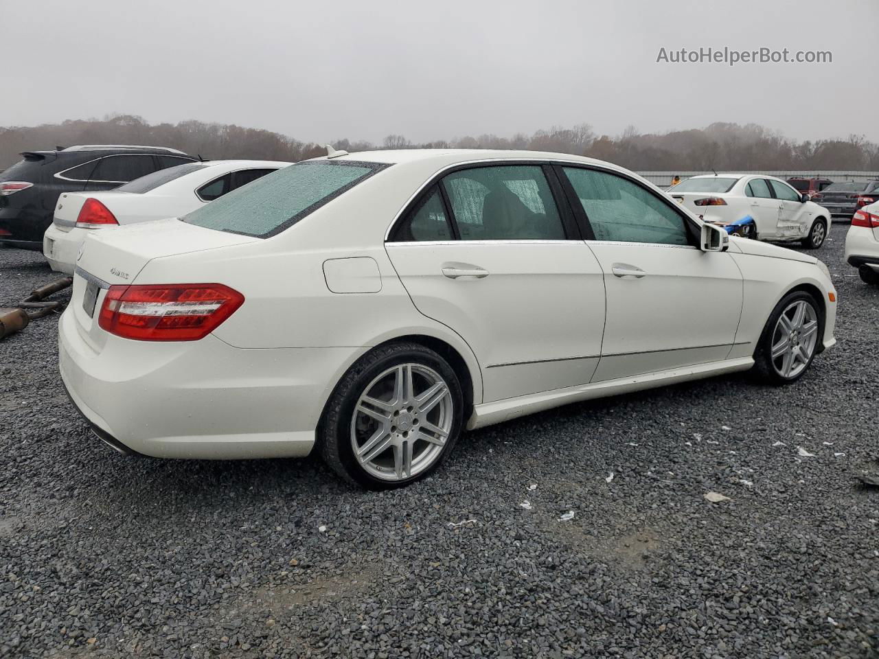 2010 Mercedes-benz E 350 4matic White vin: WDDHF8HB2AA085740