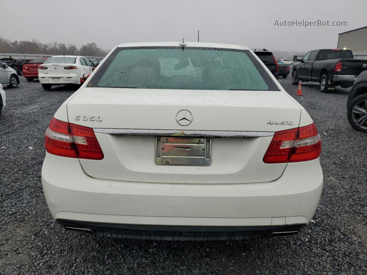 2010 Mercedes-benz E 350 4matic White vin: WDDHF8HB2AA085740