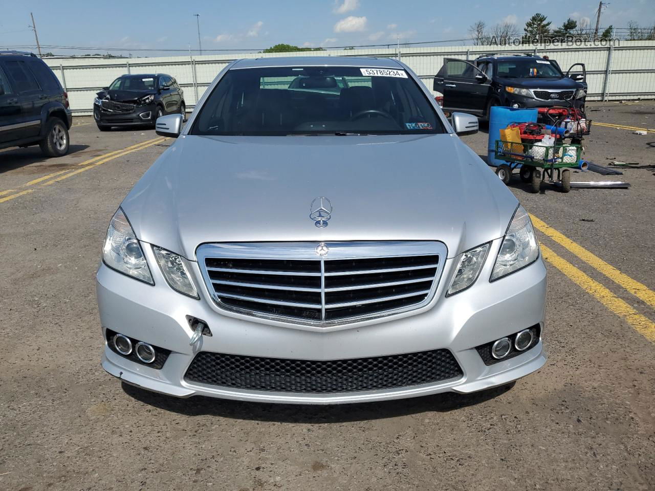 2010 Mercedes-benz E 350 4matic Silver vin: WDDHF8HB3AA172160