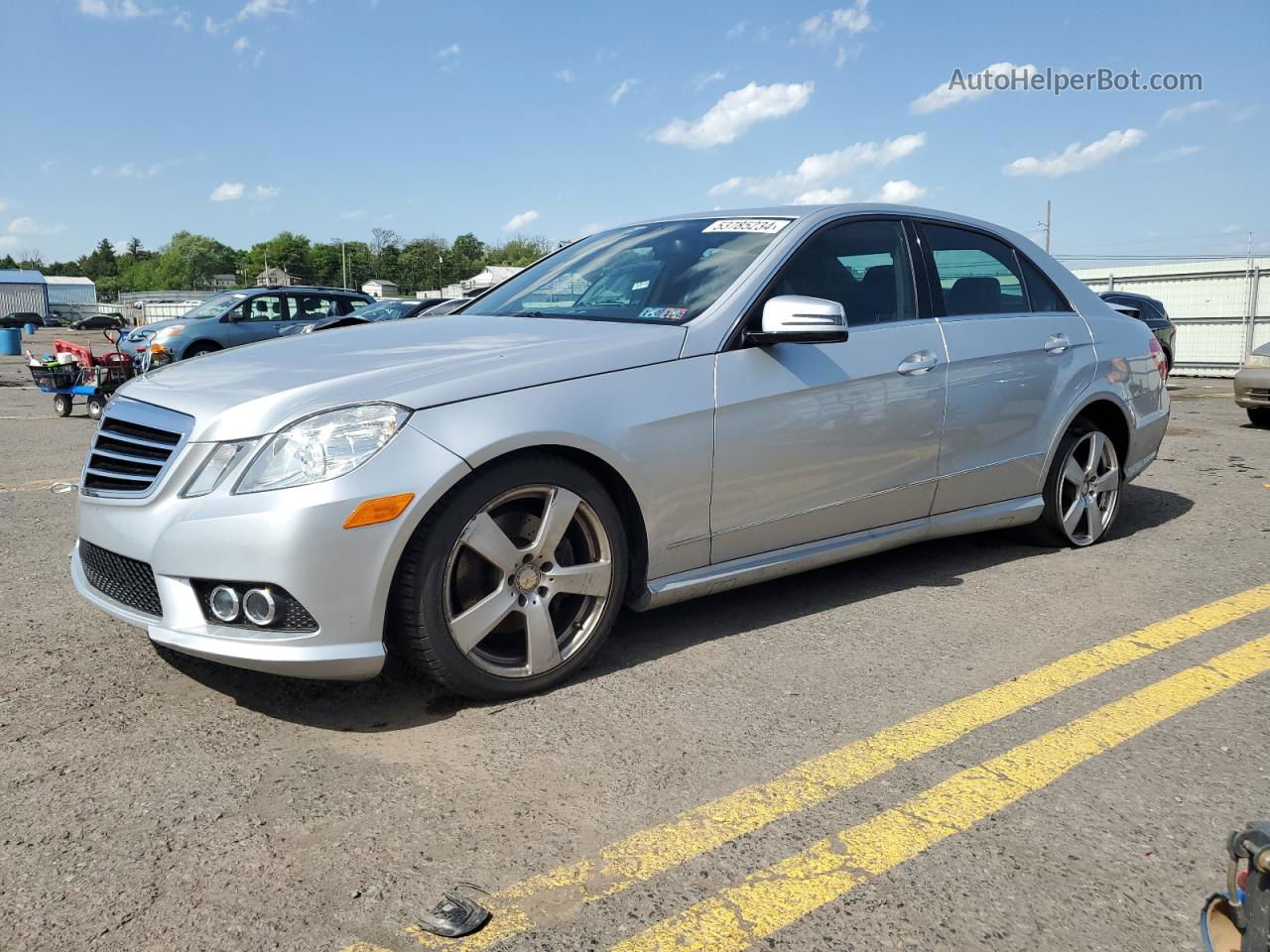 2010 Mercedes-benz E 350 4matic Silver vin: WDDHF8HB3AA172160