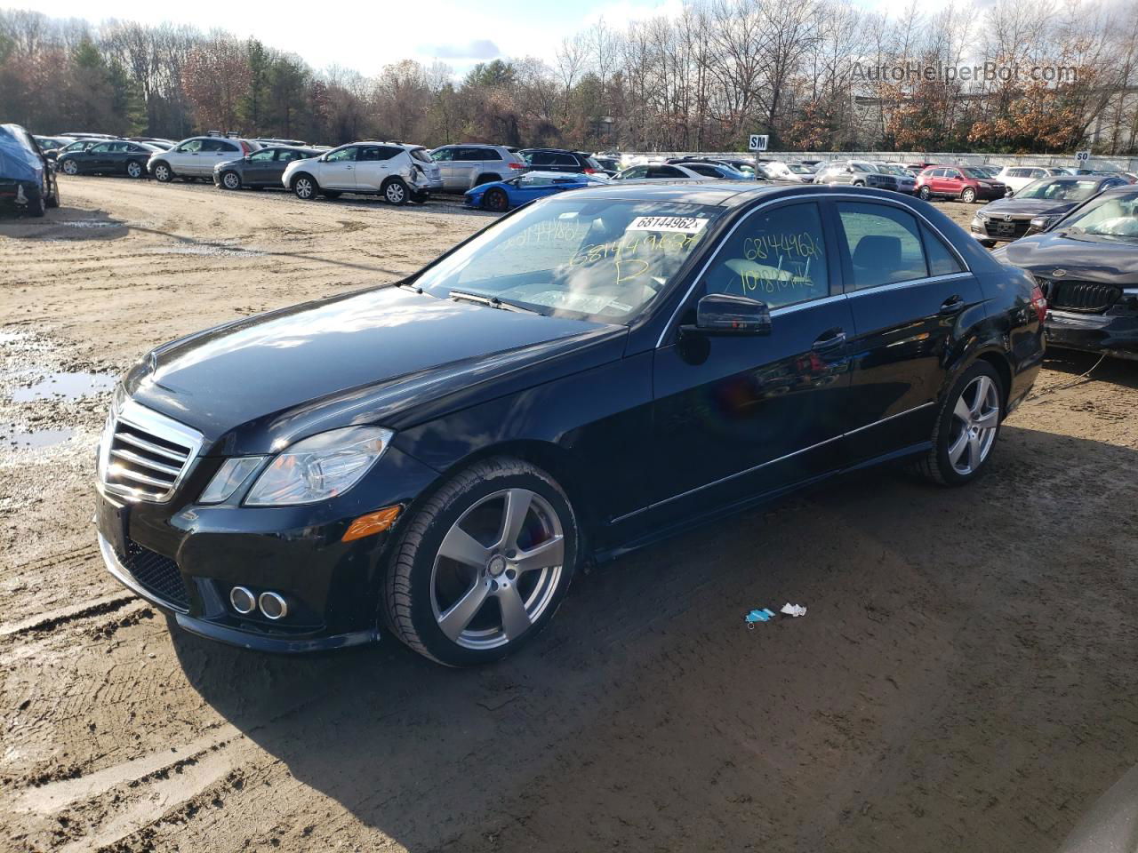 2010 Mercedes-benz E 350 4matic Black vin: WDDHF8HB3AA252123