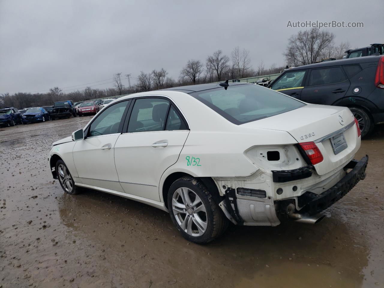 2010 Mercedes-benz E 350 4matic White vin: WDDHF8HB3AA254146