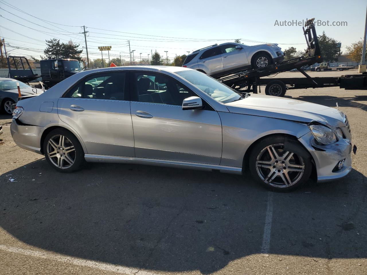 2010 Mercedes-benz E 350 4matic Silver vin: WDDHF8HB4AA064355