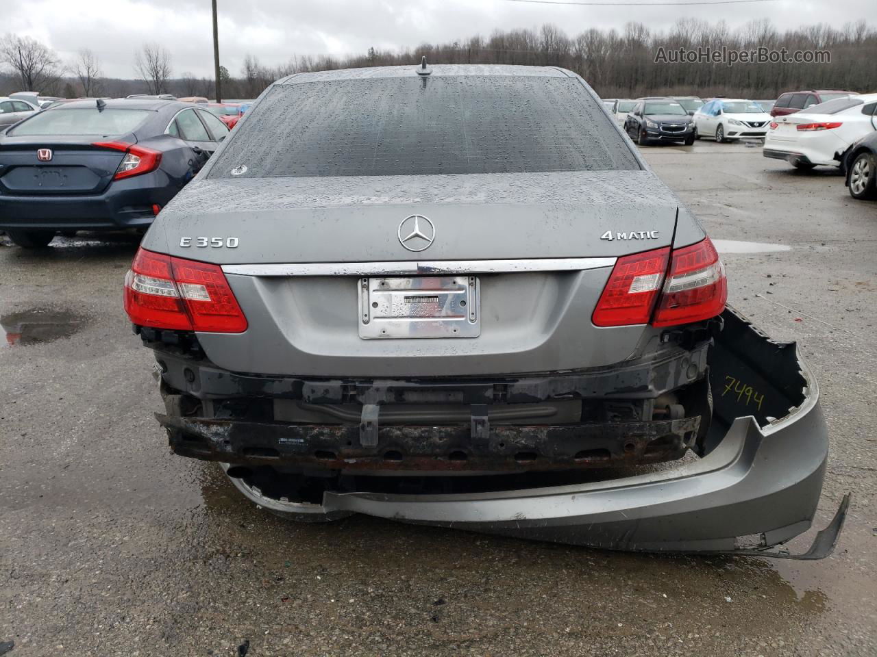 2010 Mercedes-benz E 350 4matic Серый vin: WDDHF8HB4AA075565