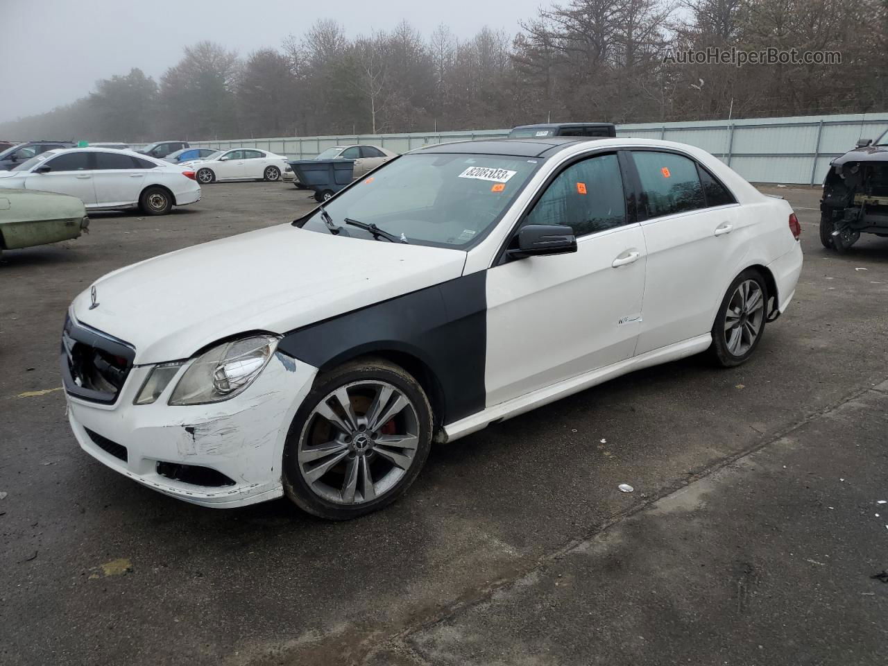 2010 Mercedes-benz E 350 4matic White vin: WDDHF8HB4AA227960