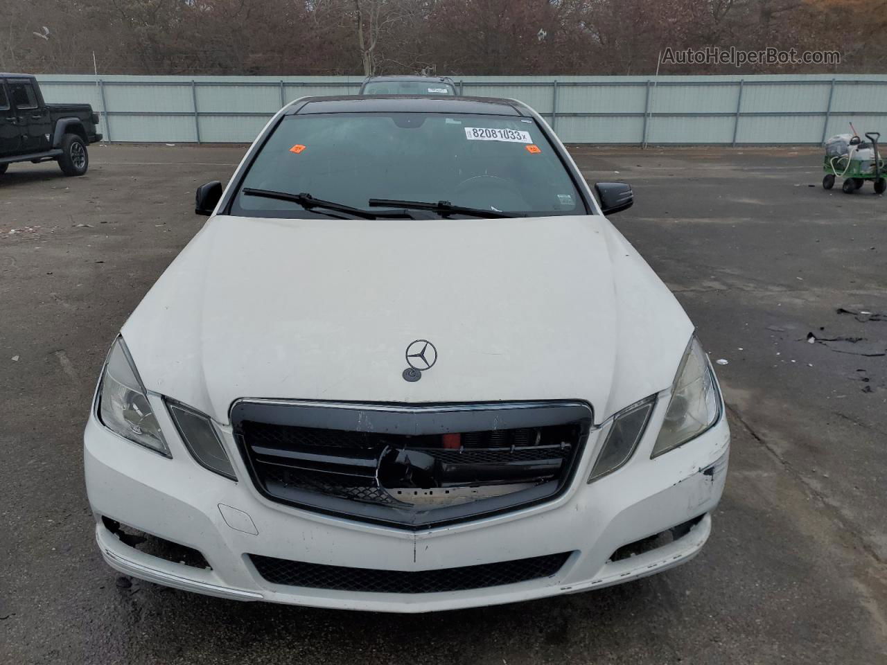 2010 Mercedes-benz E 350 4matic White vin: WDDHF8HB4AA227960