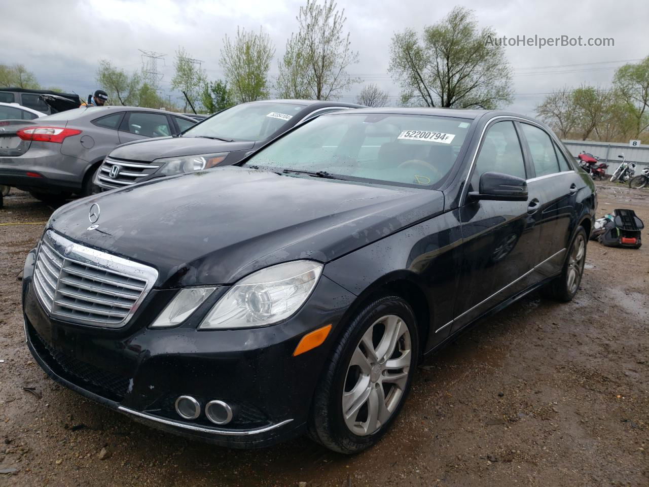 2010 Mercedes-benz E 350 4matic Черный vin: WDDHF8HB5AA098448