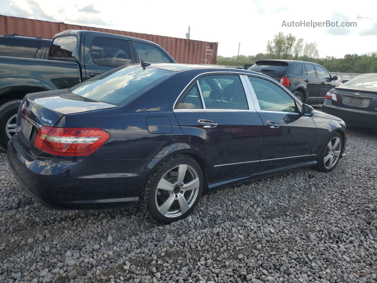 2010 Mercedes-benz E 350 4matic Blue vin: WDDHF8HB6AA074921