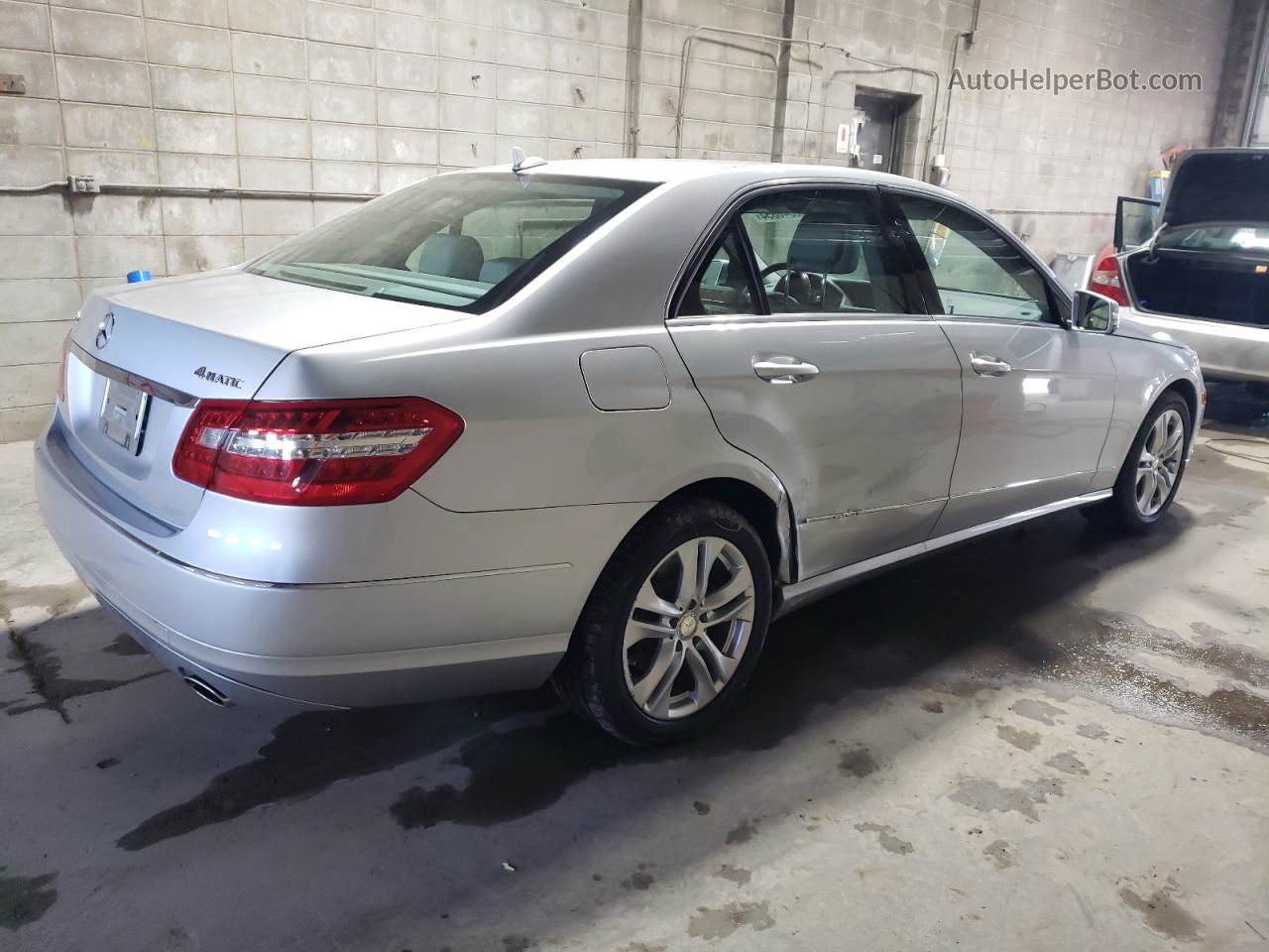 2010 Mercedes-benz E 350 4matic Silver vin: WDDHF8HB6AA094036