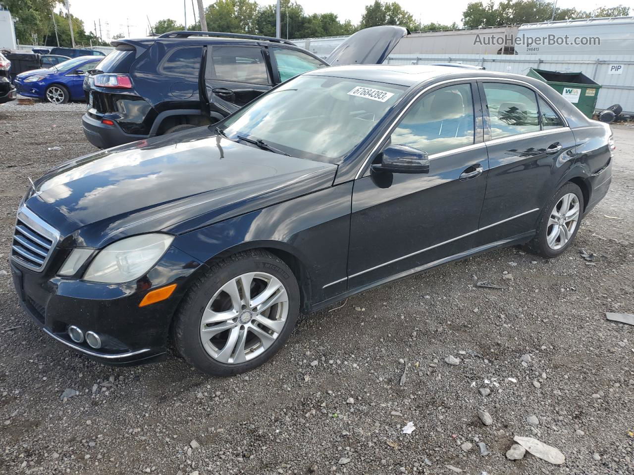 2010 Mercedes-benz E 350 4matic Черный vin: WDDHF8HB6AA142988