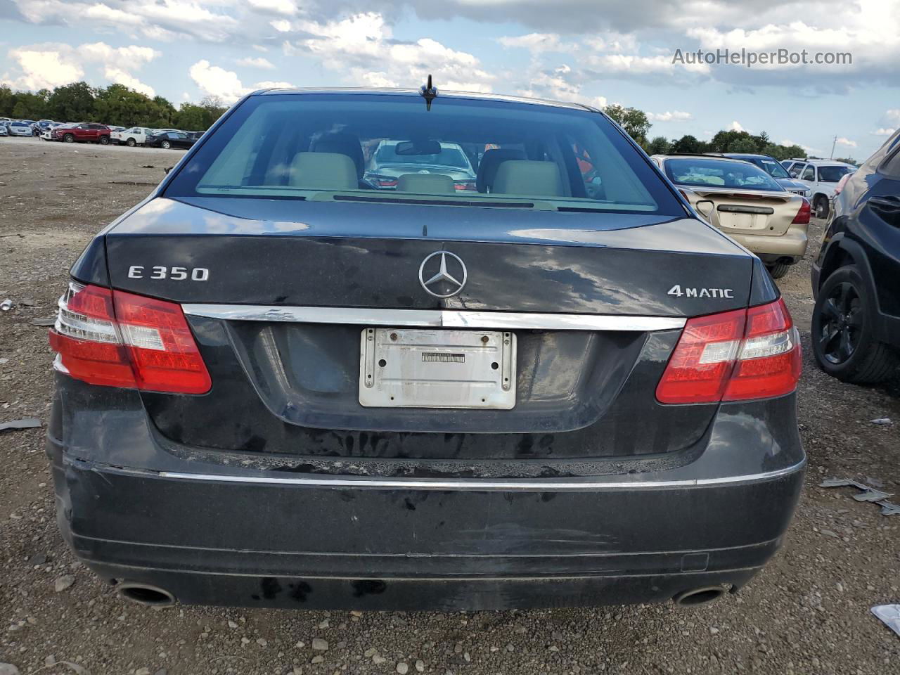 2010 Mercedes-benz E 350 4matic Черный vin: WDDHF8HB6AA142988