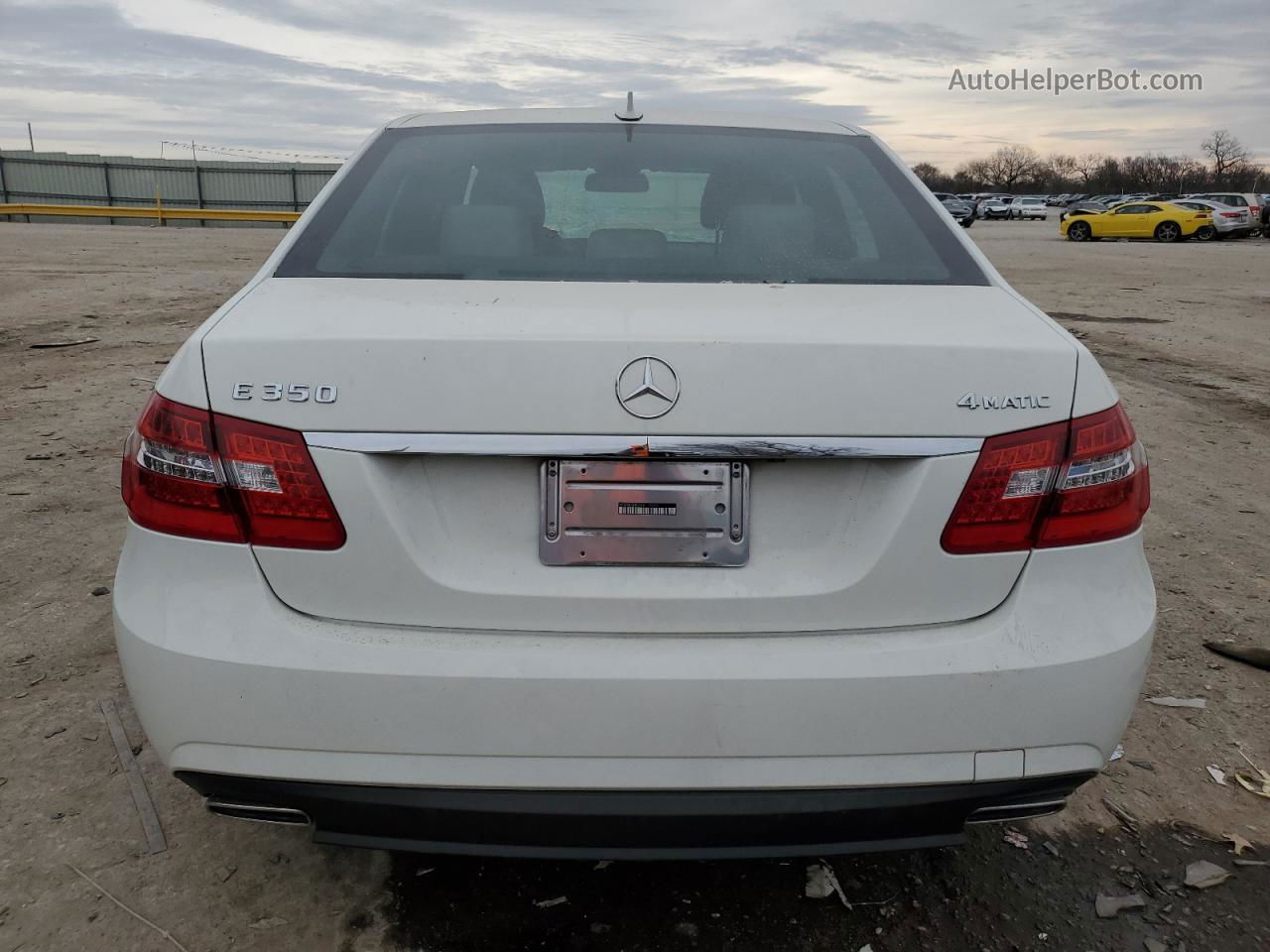 2010 Mercedes-benz E 350 4matic White vin: WDDHF8HB7AA112642