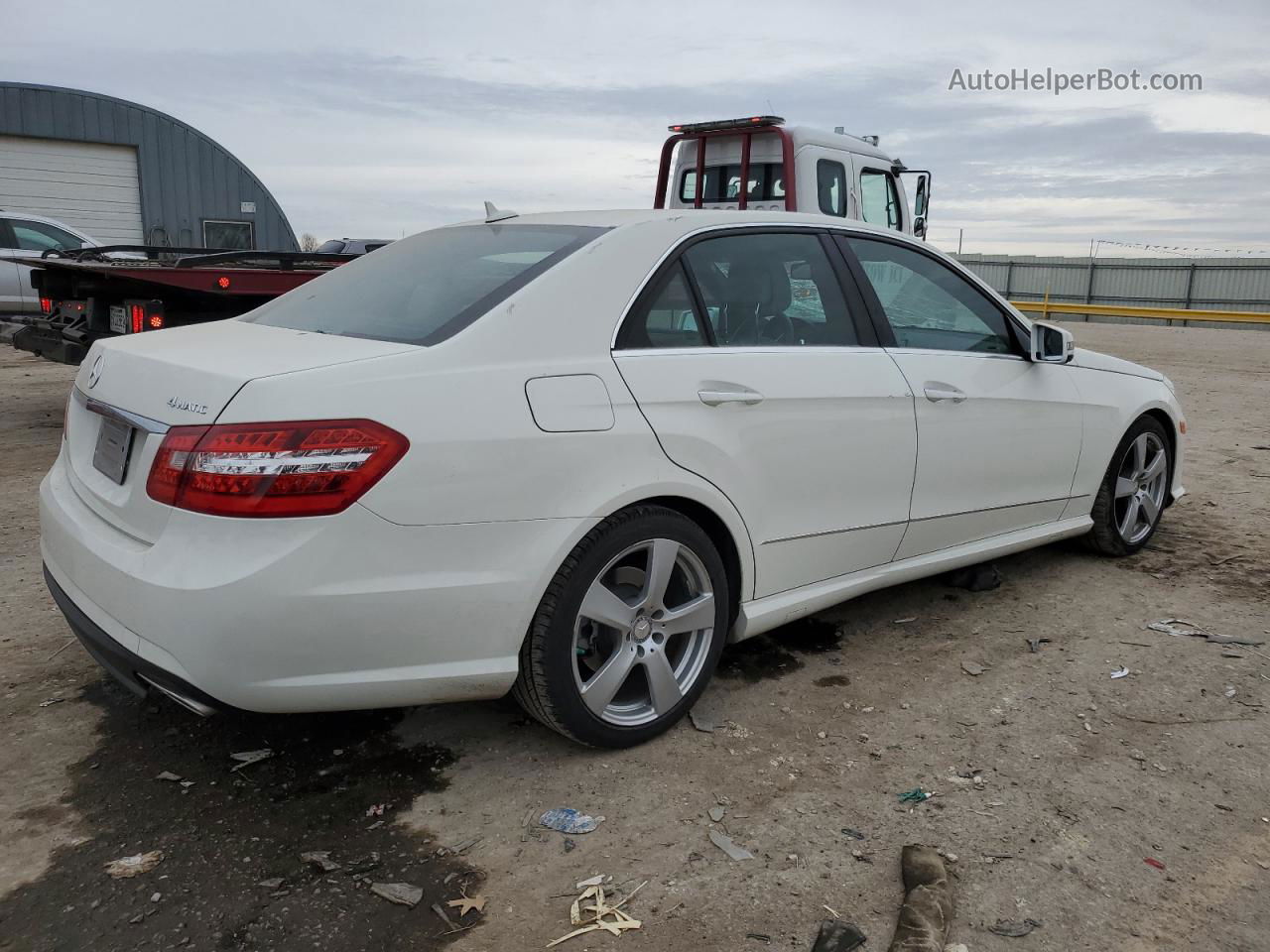 2010 Mercedes-benz E 350 4matic White vin: WDDHF8HB7AA112642