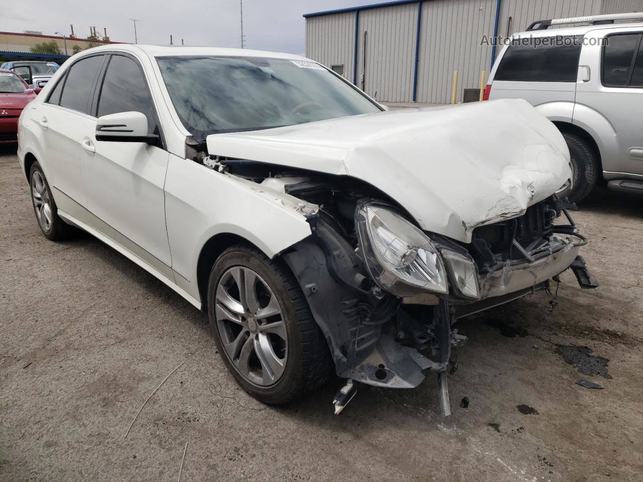 2010 Mercedes-benz E 350 4matic White vin: WDDHF8HB7AA116707