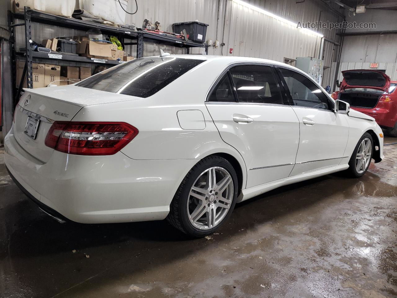 2010 Mercedes-benz E 350 4matic White vin: WDDHF8HB7AA262346