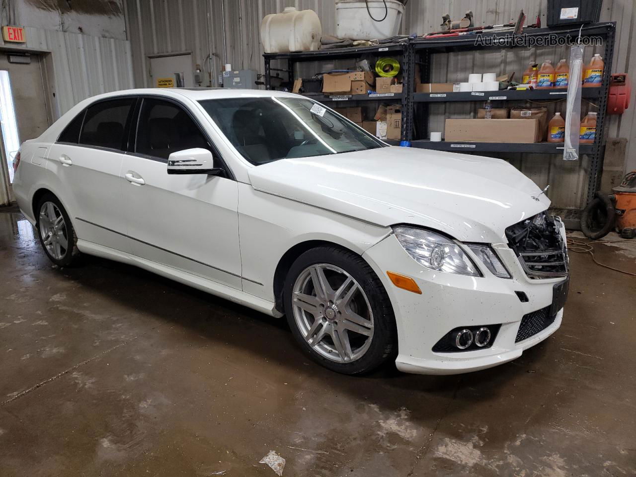 2010 Mercedes-benz E 350 4matic Белый vin: WDDHF8HB7AA262346