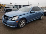 2010 Mercedes-benz E 350 4matic Blue vin: WDDHF8HB8AA105702