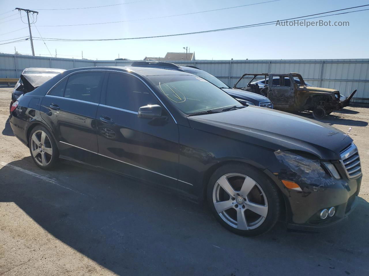 2010 Mercedes-benz E 350 4matic Black vin: WDDHF8HB8AA209509