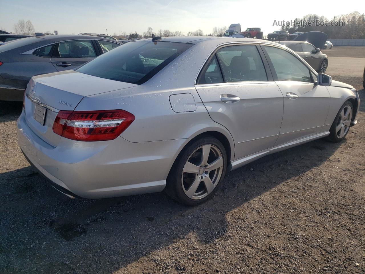 2010 Mercedes-benz E 350 4matic Silver vin: WDDHF8HB9AA086190