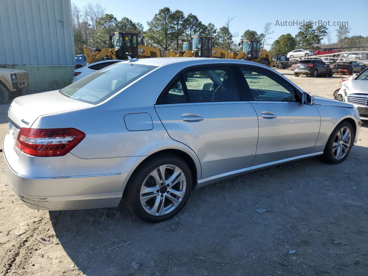 2010 Mercedes-benz E 350 4matic Silver vin: WDDHF8HB9AA234564