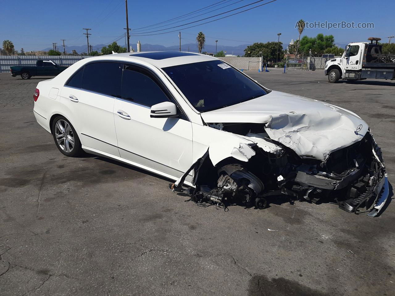 2010 Mercedes-benz E 350 4matic White vin: WDDHF8HBXAA089079