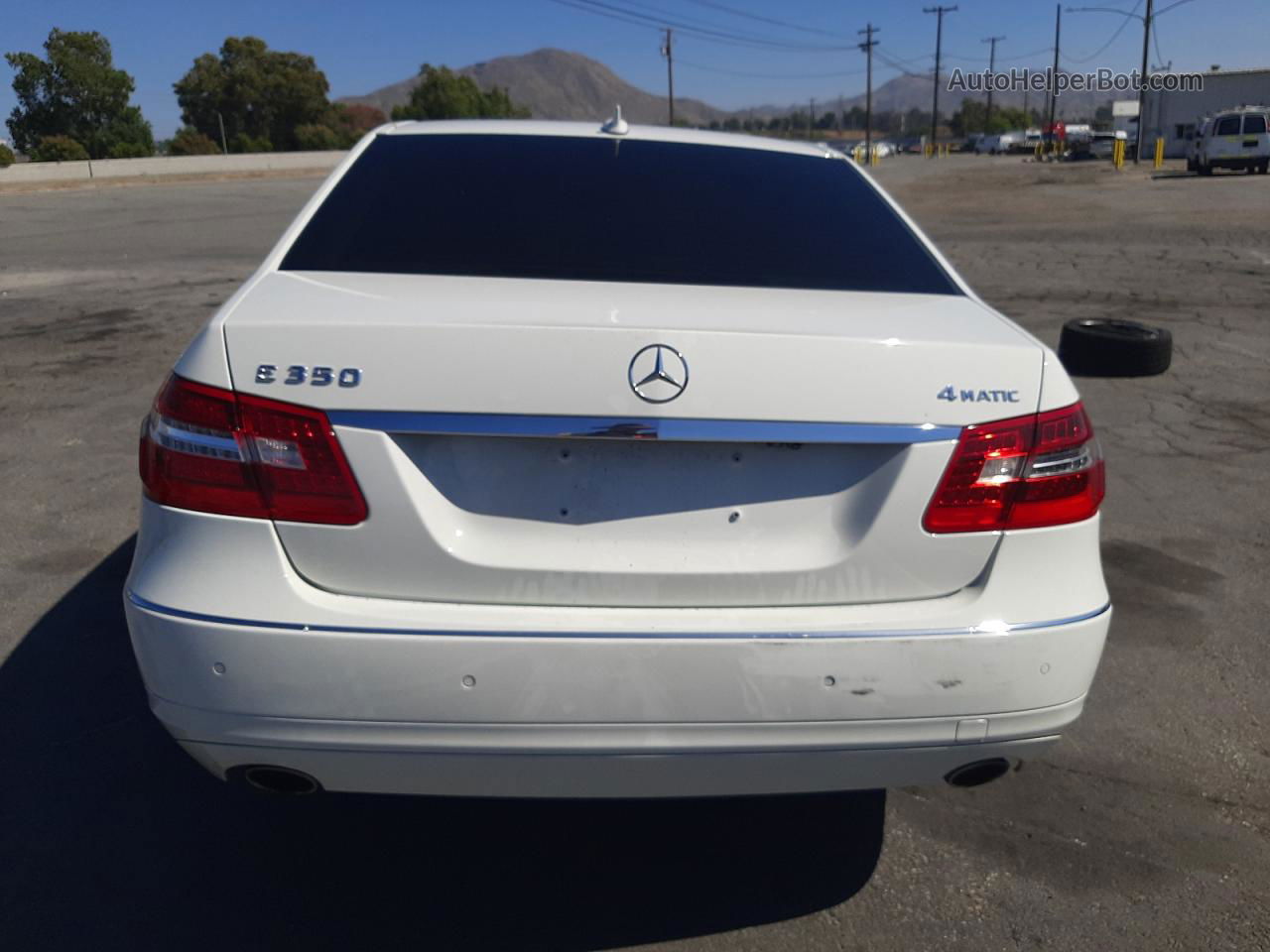 2010 Mercedes-benz E 350 4matic White vin: WDDHF8HBXAA089079