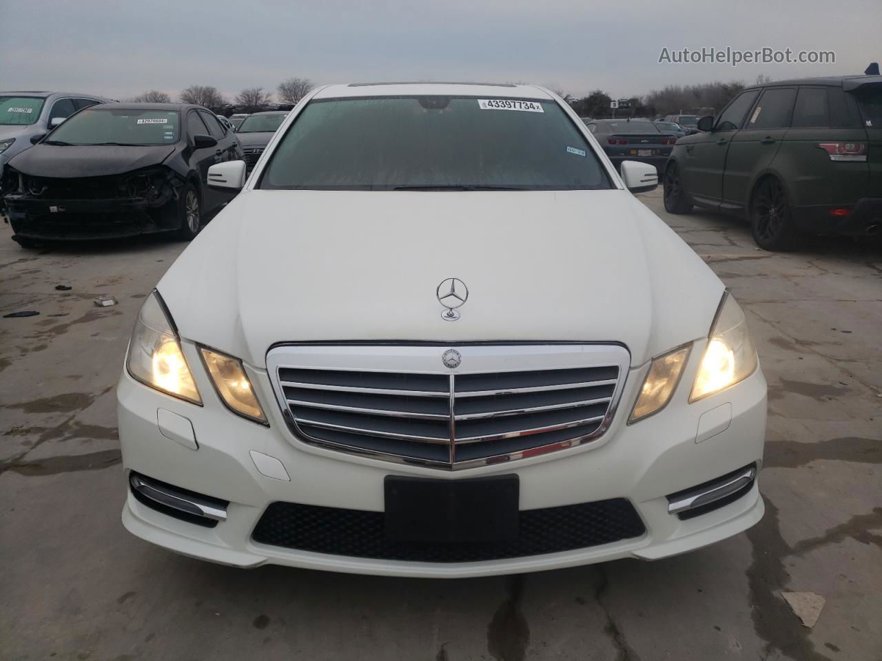 2010 Mercedes-benz E 350 4matic White vin: WDDHF8HBXAA120587