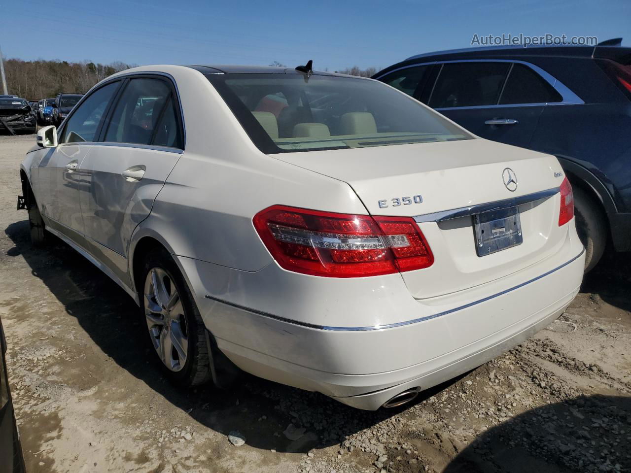 2010 Mercedes-benz E 350 4matic White vin: WDDHF8HBXAA136997