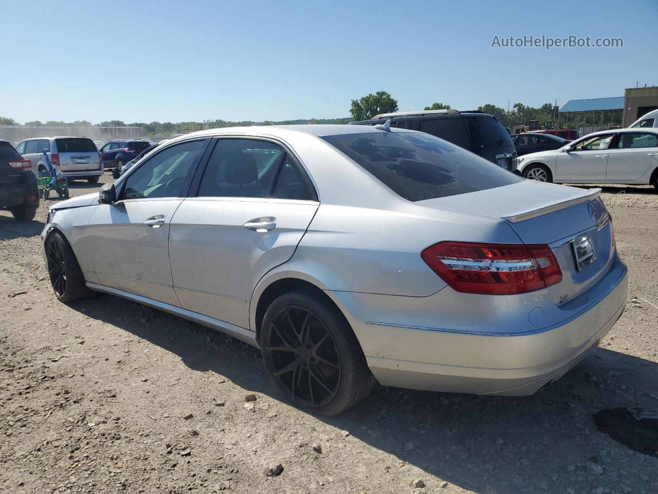 2010 Mercedes-benz E 350 4matic Silver vin: WDDHF8HBXAA142542