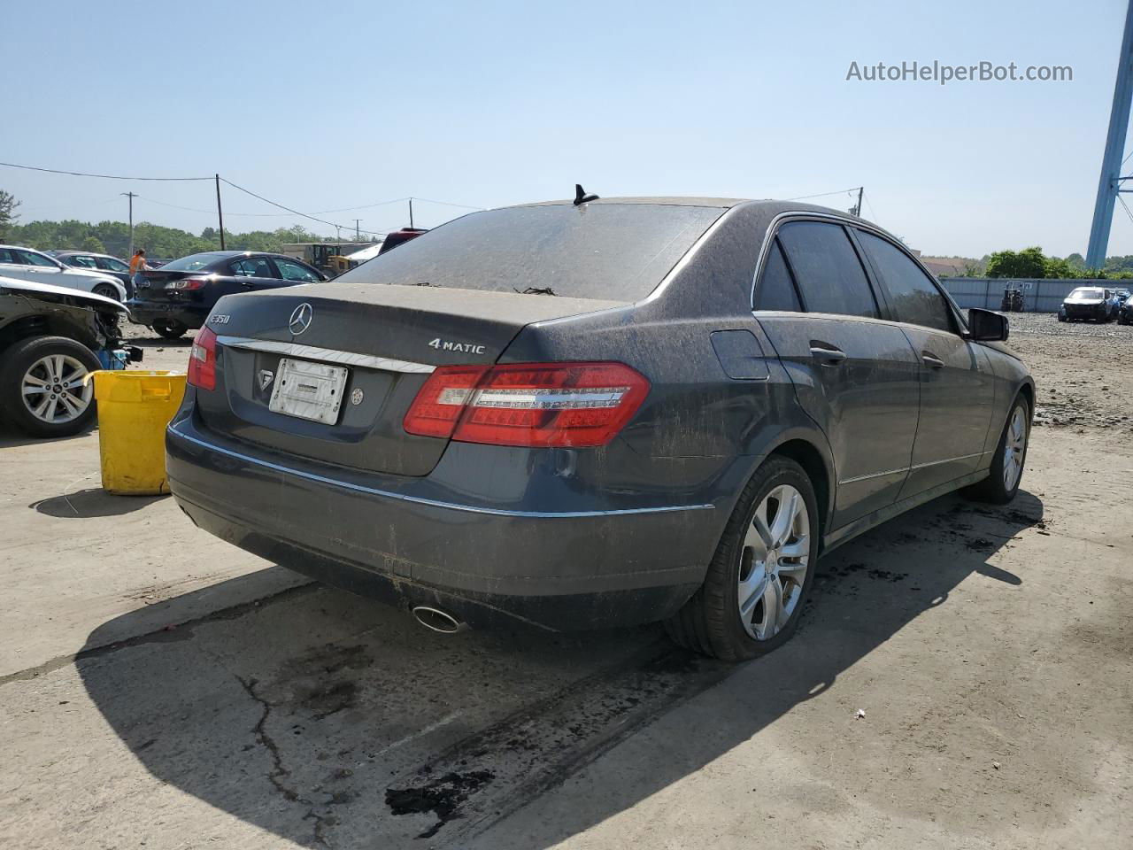 2010 Mercedes-benz E 350 4matic Charcoal vin: WDDHF8HBXAA161706