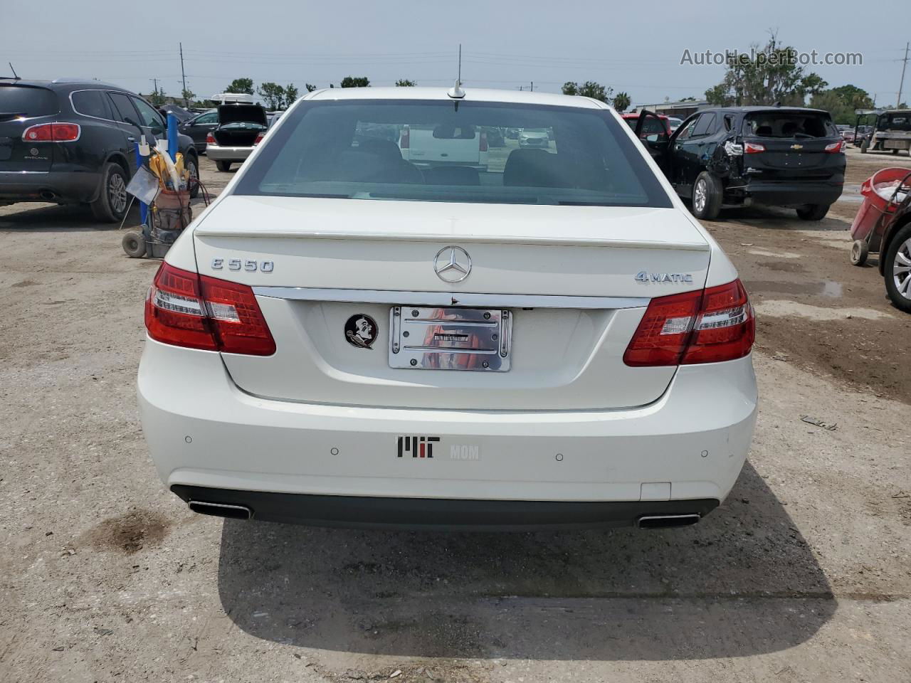 2010 Mercedes-benz E 550 4matic White vin: WDDHF9AB6AA134017