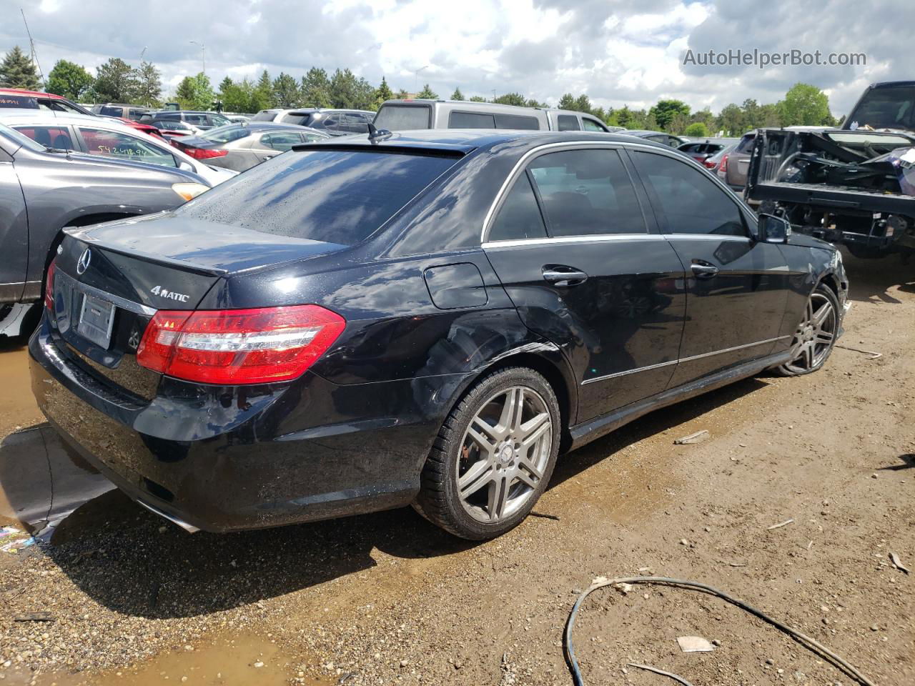 2010 Mercedes-benz E 550 4matic Черный vin: WDDHF9AB6AA145681