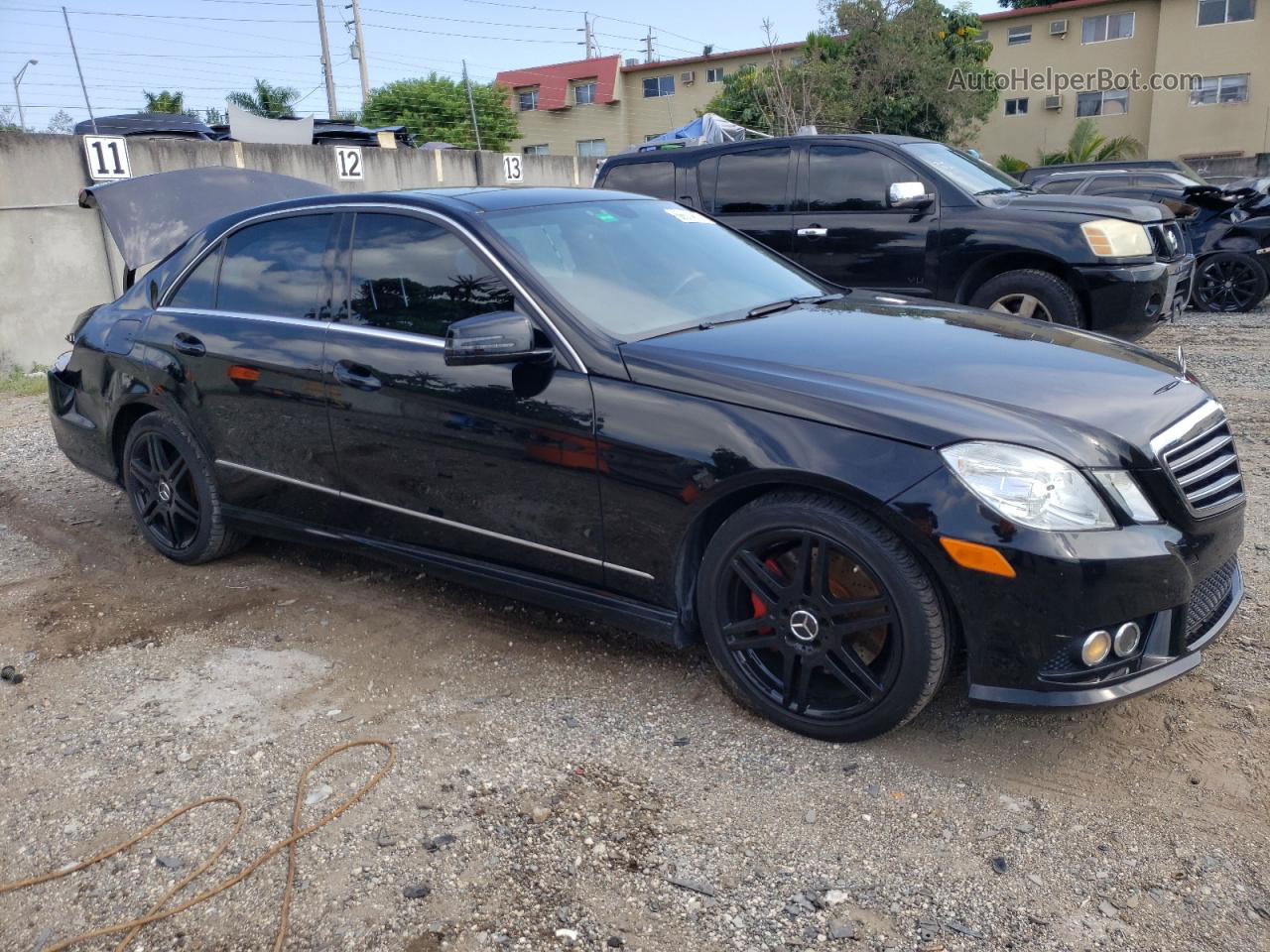 2010 Mercedes-benz E 550 4matic Black vin: WDDHF9AB9AA232376