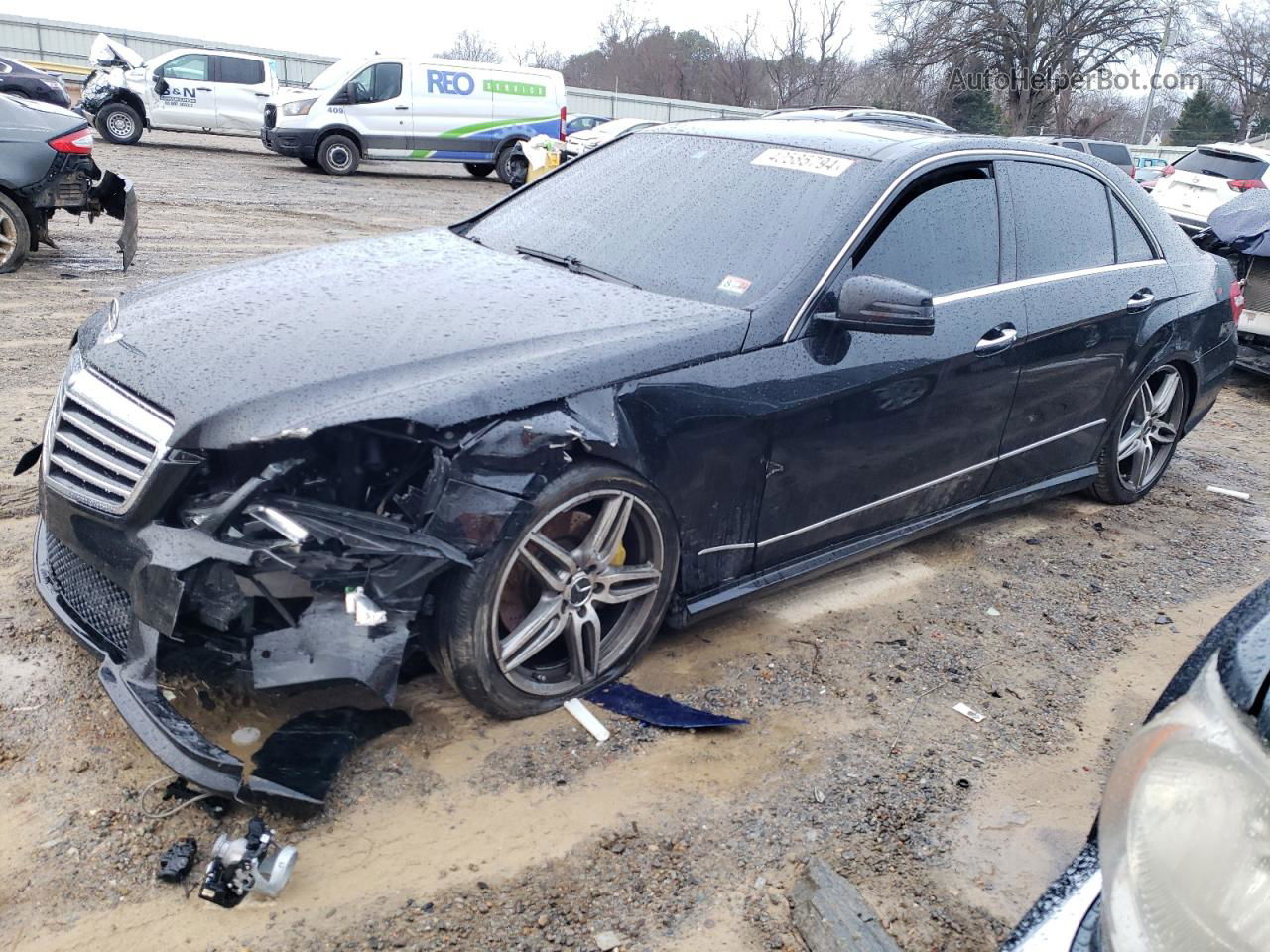 2010 Mercedes-benz E 550 4matic Black vin: WDDHF9ABXAA131394