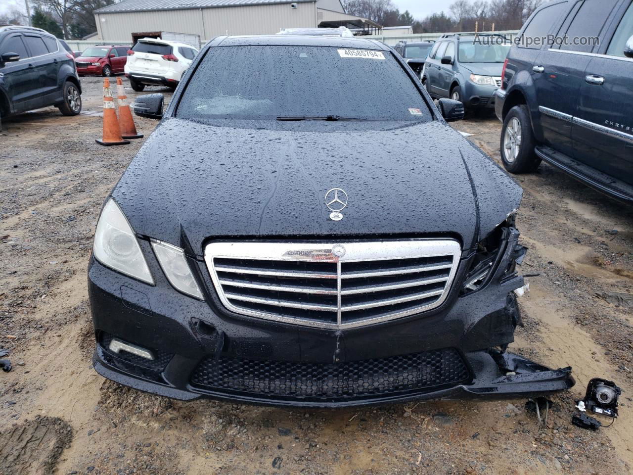 2010 Mercedes-benz E 550 4matic Black vin: WDDHF9ABXAA131394