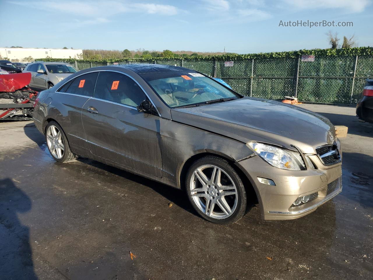 2010 Mercedes-benz E 350 Tan vin: WDDKJ5GB0AF010106