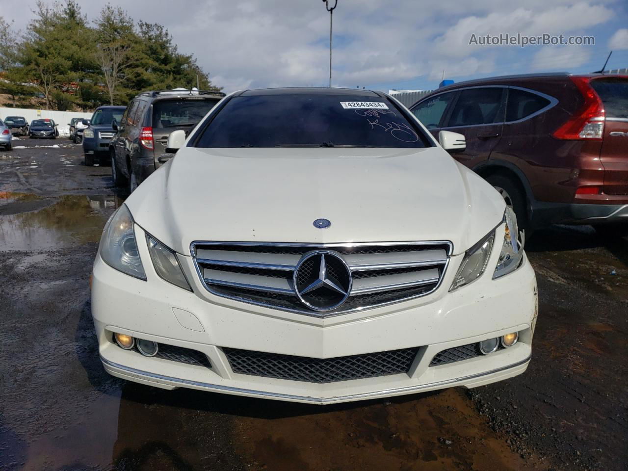 2010 Mercedes-benz E 350 White vin: WDDKJ5GB0AF052310